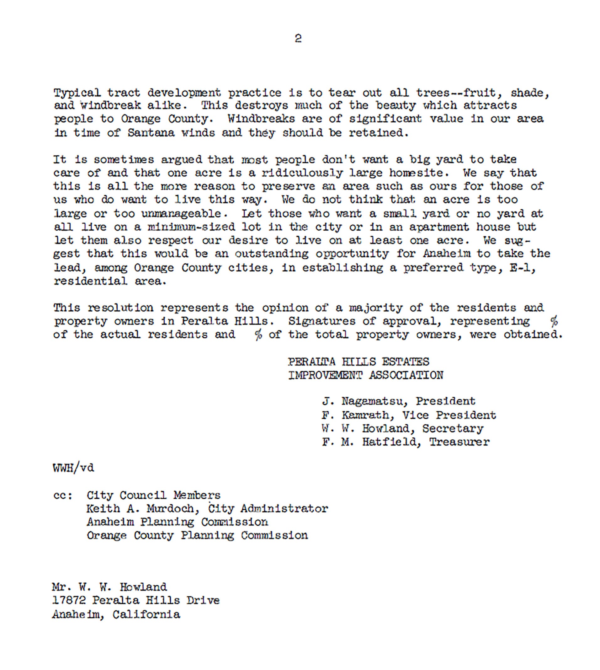 PH Pg 2 zoning letter 1962